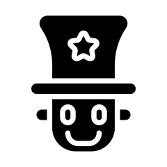 Circus Ringmaster Solid Icon
