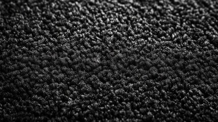 Fototapeta premium Close-up view of textured black surface showcasing unique patterns and depth created by light and shade effects