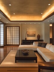 Modern Asian Living Room Interior Design