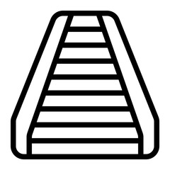 Escalator Line Icon