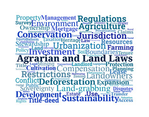 Agrarian and Land Laws Word Cloud