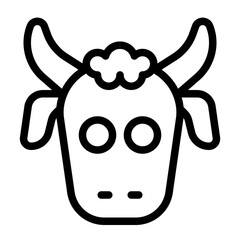 Goat Line Icon