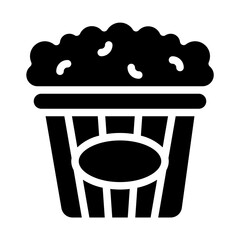 Popcorn Solid Icon
