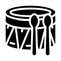Samba drum Solid Icon