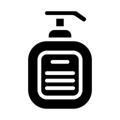 Shampoo Bottle Solid Icon