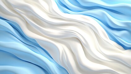 Fototapeta premium Abstract background with blue and white ice and flowing water