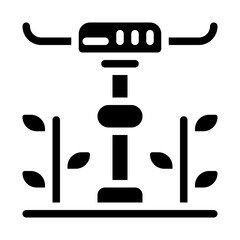 Smart Sensor in a Farm Solid Icon