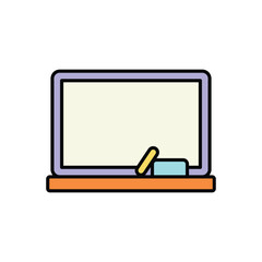 Blackboard icon isolated on a white background. Vector illustration.