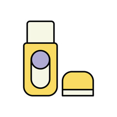 Pendrive  icon isolated on a white background. Vector illustration.