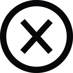 Rejected Icon or certified medal symbol vector illustration. Flat icon design.