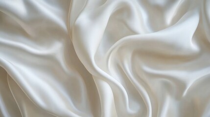 Fototapeta premium White Satin Fabric Texture