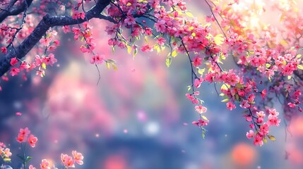 beautiful flowers in nature, spring season