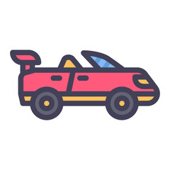 sport car filled style