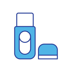 Obraz premium Pendrive icon isolated on a white background. Vector illustration.