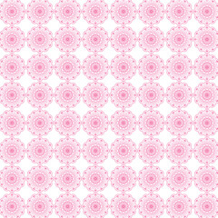 seamless pattern with pink flowers