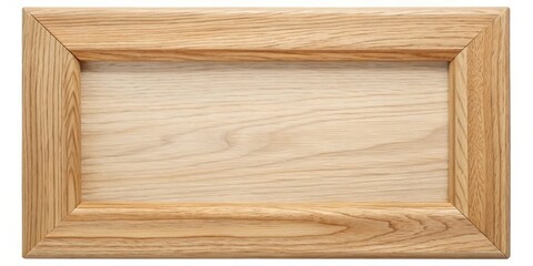Frame Empty Light Oak Wood, wooden accents, light oak wood grain