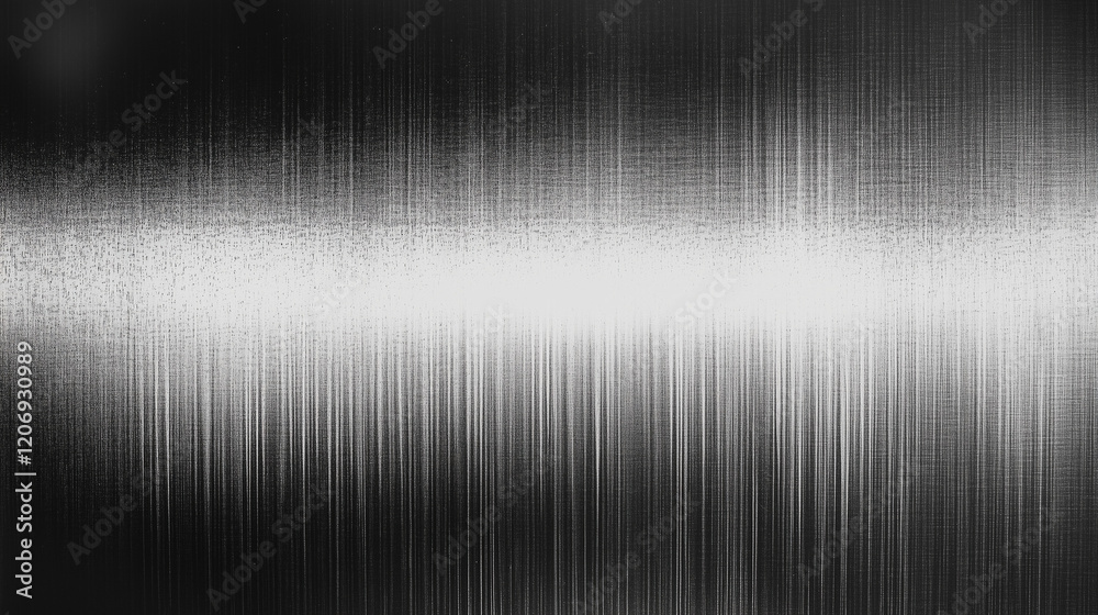 Aufkleber Abstract black and white background with a fine metal texture, illuminated by soft light from above. The grainy gradient creates a natural wood or rough paper effect, perfect for design projects empha