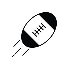 Rugby  icon isolated on a white background. Vector illustration.