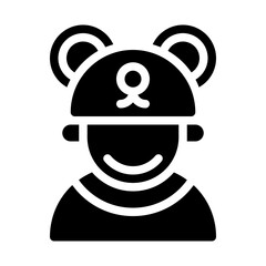 Bear Avatar Solid Icon