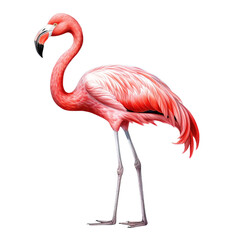 Obraz premium Tropical Flamingo Clipart Vector Illustration