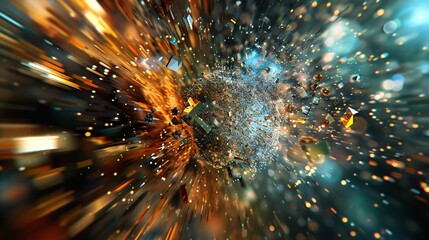 Arri&egrave;re plan graphique, intelligence artificielle, r&eacute;seaux, futuriste et abstrait.