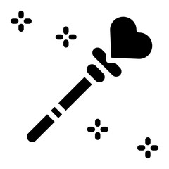 Love Magic Solid Icon