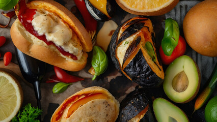 vegetables on a plate