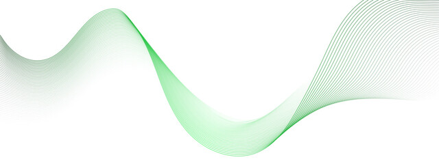 Abstract Minimalist Wave Gradient Design. Green and White Fluid Art Background. Curved wave smooth stripe seamless pattern. Twisted curve lines with blend effect. energy waves technology concept