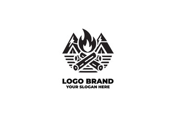 Campfire Icon Logo