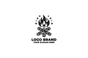 Campfire Icon Logo