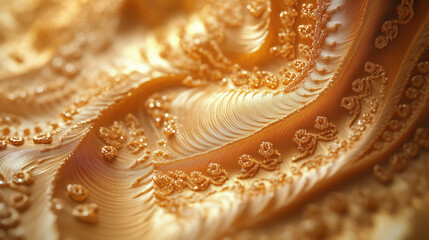 Golden Silk Fabric Texture