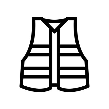 recommend clip art: safety vest outline style