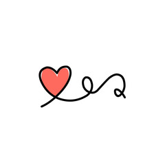 heart line art design