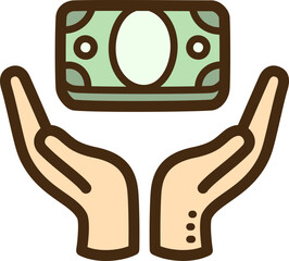 Investments vector doodle illustration and graphic