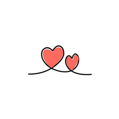 heart line art design