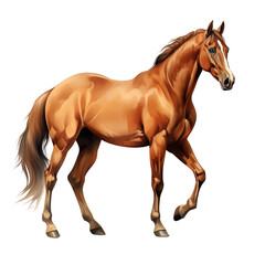 Fototapeta premium Elegant Horse Clipart Vector Illustration