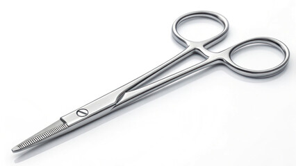 Sleek medical scissors with sanitized finish, ideal for precision tasks