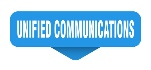 unified communications sticker. unified communications sign on transparent background