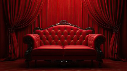 A luxurious red velvet background with fine shimmering textures and soft highlights