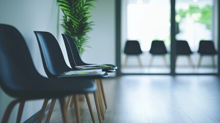 Modern Waiting Room Chairs and Magazines