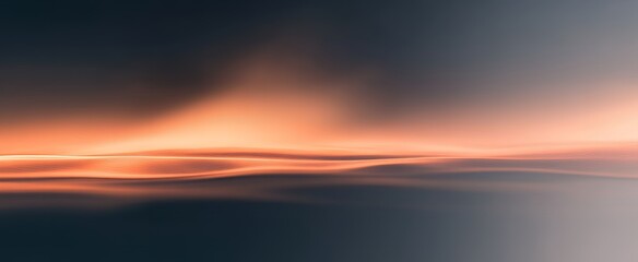 Obraz premium Serene Sunset Sky Abstract Aerial View of Orange and Gray Hues at Dawn or Dusk