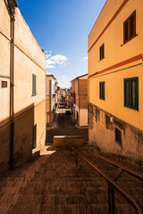 views of the village of Montalbano Jonico, Matera province, Basilicata