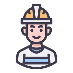 man worker filled style