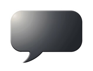 Naklejka premium Metallic Speech Bubble Graphic Design Element
