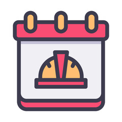 labour calendar filled style