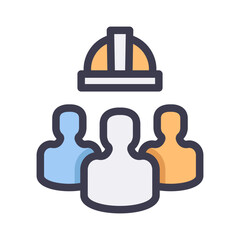 Obraz premium the employees filled style