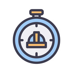 stopwatch worker filled style