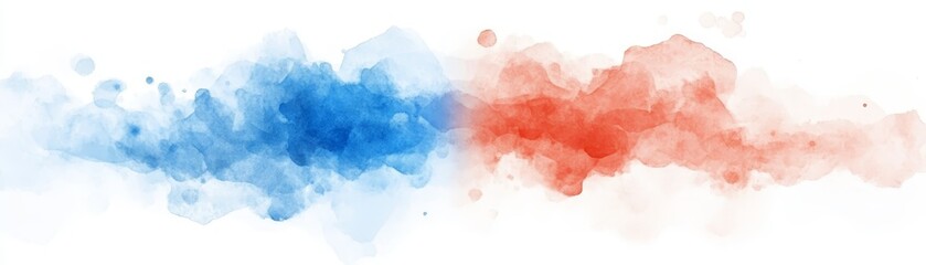 Bold tricolor stripes, a painting of vertical blue, white, and red on canvas