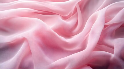 Obraz premium Draped Pink Fabric Soft Gentle Texture