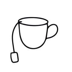 outline black color to journal weekly element doodles design